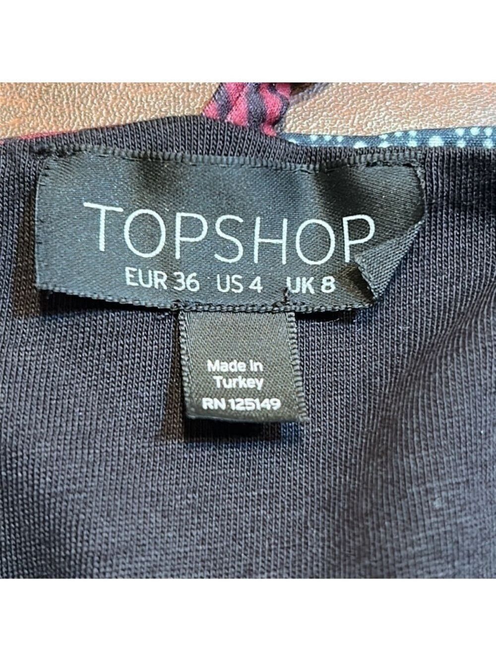 TOPSHOP Floral Crop Halter Top Size 4 - Picture 7 of 9